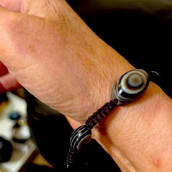 Vintage rope beaded with beautiful stones one of a kind Bracelet - Picture 5 of 6